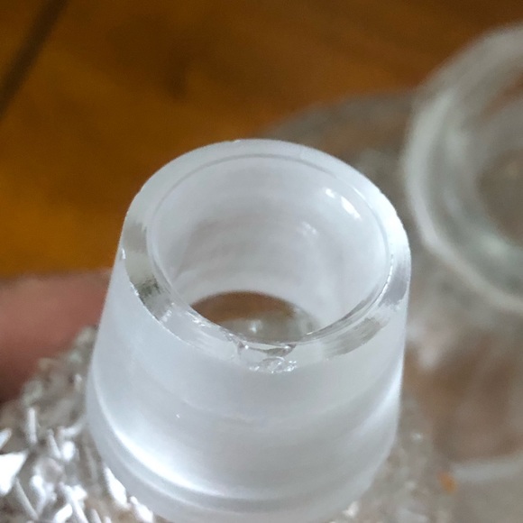 Vintage 50’s High Quality Crystal Glass Ship's Decanter Diamond Cut English - Picture 5 of 15